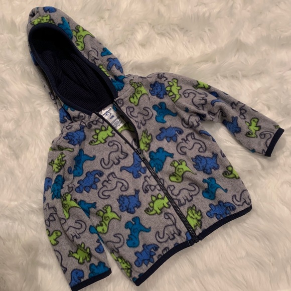 Toddler dinosaur zip up flannel - Picture 2 of 4